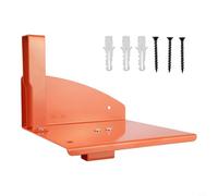 Glewi Soporte de almacenamiento de pared para motosierra de servicio para garaje, cobertizo, organización, diseño de ahorro de espacio, negro y naranja, 19 x 15 x 11 cm (naranja)