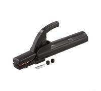 Glewi Soporte de electrodo de soldadura de 300 A, abrazadera de cobre puro con mango aislado antideslizante para máquinas de soldadura MMA, herramienta negra resistente de 20 cm