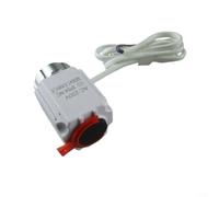 GLFLOW Actuador térmico eléctrico 24 V/230 V para calefacción por suelo radiante, M30 x 15, IP54 impermeable, cable de 60 cm