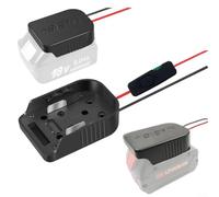 GLFLOW Adaptador de batería para 18 V y para Bosch 14,4 V/18 V con fusible de 30 A e interruptor, compatible con herramientas BL1830 BL1850 BAT607