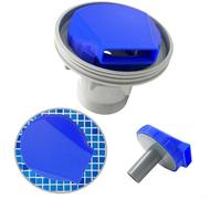 GLFLOW Boquilla de entrada de piscina, giratorio de 360°, potenciador de circulación de agua, accesorio de repuesto compatible con piscinas Intex, azul y blanco (azul)