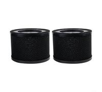 GLFLOW Filtro purificador de aire de repuesto, H13 True HEPA y capa de carbón activado para TaoTronics TT-AP001, negro (2)