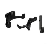 GLFLOW Ganchos de herramientas para cobertizos de resina J U V | Organizador de jardín resistente para rastrillos, mangueras, escaleras, accesorios negros (en forma de J)