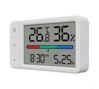 GLFLOW Medidor de humedad digital de temperatura, módulo sensor de alta sensibilidad, pantalla a color con indicador de confort, compacto para dormitorio y oficina