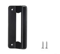 GLFLOW Tirador de puerta corredera de aleación de zinc con superficie de barniz para hornear y diseño ergonómico, adecuado para puertas de cocina, balcón e interior (2P2C21-LS Black)
