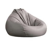 GLigeT Salas de Estar Puf con Bolsillo for Adultos, sofá Perezoso for Sala de Estar, Dormitorio y(Grey,Grande)