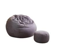 GLigeT Salas de Estar Puf con otomana y sofá Perezoso Almohada for balcón Interior ventanal(Grey,Pequeño)