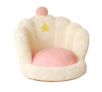 GLigeT Salas de Estar Sofá Perezoso con Respaldo de Cama, cojín Suelo Tatami Individual for Dormitorio Lectura(Blanco)