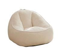 GLigeT Salas de Estar Sofá Perezoso for Dormitorio, balcón, Silla reclinable for Dormir, Tipo puf Individual(Blanco,Pequeño)