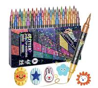 Glitter Paint Pen, Authentic Tip Water, 5,83 pulgadas Painting Marker with Shimmer Feature, Crafting Supply Accessory, Art Tool with Bright Design, Coloring Kit for Home and School Scrapbooking