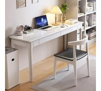 GLMGBP Escritorio de Madera de Roble 100% Macizo con cajones de Almacenamiento, Escritorio Moderno de Mediados de Siglo, Escritorio de Madera Simple, Mesa de Estudio para Oficina en casa, dormito