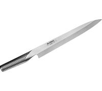 GLOBAL Cromova: Cuchillo de acero inoxidable Yoshikin, fabricado en Japón. Gran cuchillo para pescado con filo Yanagi-Sashimi, 25 cm