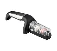 Global G-91/BW Minosharp - Afilador de cuchillos (cerámica, 2 niveles, 2,1, acero inoxidable)