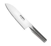 Global Knives G-46 Cuchillo Santoku liso con hoja de 18 cm, Cromova 18 Acero Inoxidable