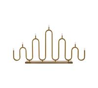 Globen Lighting Candelabro de Adviento Noel 7 Latón cepillado