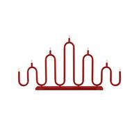 Globen Lighting Candelabro de Adviento Noel 7 Rojo