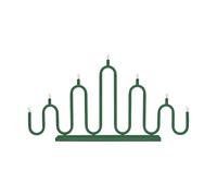 Globen Lighting Candelabro de Adviento Noel 7 Verde