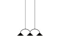 Globen Lighting Lámpara colgante Curve 3 Negro