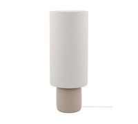Globen Lighting Lámpara de pie Florian Blanco bouclé/beige. Ø30 × 80 cm