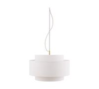 Globen Lighting Lámpara de techo Noah Ø50 cm Bouclé blanco