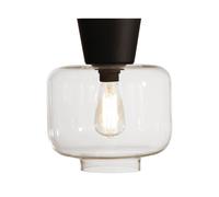 Globen Lighting Plafón Ritz transparente-negro