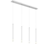 GLOBO 15629W-4: Lámpara colgante RYAN, metal blanco mate, 4 bombillas LED G9