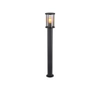 Globo Bolardo luminoso Gracey, altura 100 cm, negro, acero inoxidable, IP54