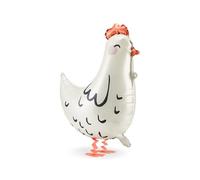 PartyDeco Globo de papel de aluminio Hen Air Walker