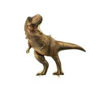 PartyDeco Globo de aluminio T-Rex 92 x 98 cm marrón – XXL para helio y cumpleaños infantiles