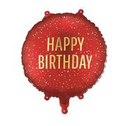 Globo de película Happy Birthday rojo oscuro globo cumpleaños niños adultos regalo globos globos decoración cumpleaños globos helio