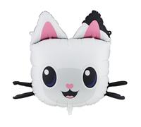 PartyDeco Globo de aluminio Pandy Paws (Panda Pötchen) 65 x 57 cm con helio o aire reutilizable