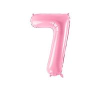Globo foil "7" en rosa 86 cm