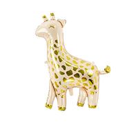 PartyDeco Globo foil mylar con forma de jirafa 80 x 102 cm