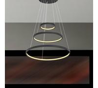 Globo Lámpara colgante LED Ralph, 3 luces, negro