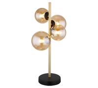 GLOBO Lámpara de mesa LED - Latón - Negro - Metal - H 48 cm - 4 focos
