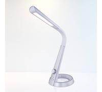 Globo Lámpara mesa LED Mitti, conexión USB plata/blanco