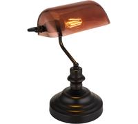 Globo Lighting Antique lámpara de sobremesa 1x60 W negro-transparente-cobre 2491C