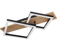 Globo Lighting Beatrix lámpara de techo 2x18 W negro-madera 67294D1