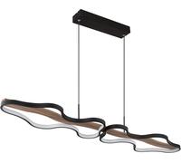 Globo Lighting Bezzy lámpara colgante 2x36 W negro-madera 67181H1