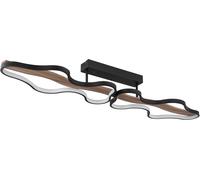 Globo Lighting Bezzy lámpara de techo 2x36 W negro-madera 67181D1