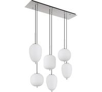 Globo Lighting Blacky I lámpara colgante 6x40 W blanco-níquel 15345-6NO