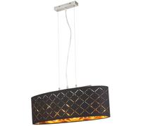 Globo Lighting Clarke lámpara colgante 3x60 W negro-oro 15229H2