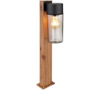 Globo Lighting Etsi lámpara de pie para exteriores 1x40 W negro-ahumado-madera 31976