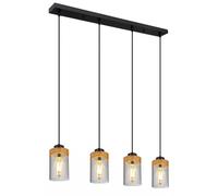 Globo Lighting Finca lámpara colgante 4x40 W negro-humado 15557-4H