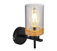Globo Lighting Finca lámpara de pared 1x40 W negro-ahumado 15557W