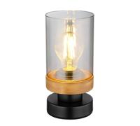 Globo Lighting Finca lámpara de sobremesa 1x40 W negro-ahumado 15557T