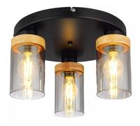 Globo Lighting Finca lámpara de techo 3x40 W negro-ahumado 15557-3D