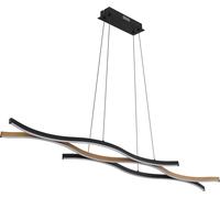 Globo Lighting Geronimo lámpara colgante 3x35 W negro-madera 67206HW