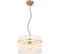 Globo Lighting Gorley lámpara colgante 1x60 W blanco-transparente-oro 15698HM