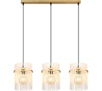 Globo Lighting Gorley lámpara colgante 3x60 W blanco-negro-oro 15698-3HM